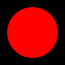 a red circle